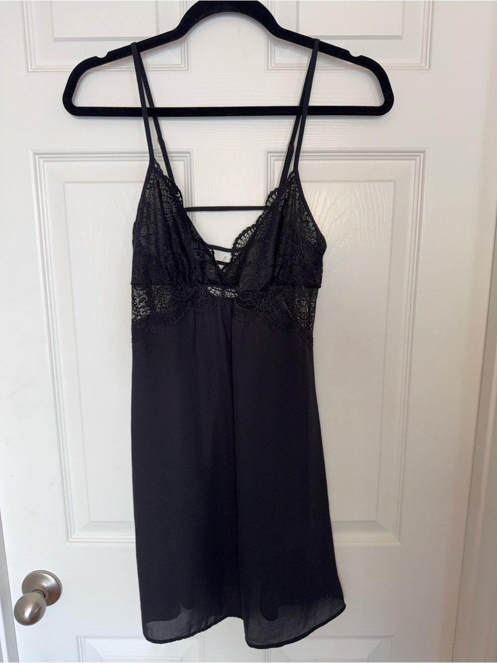 INC International Concepts Black Slip Nightgown